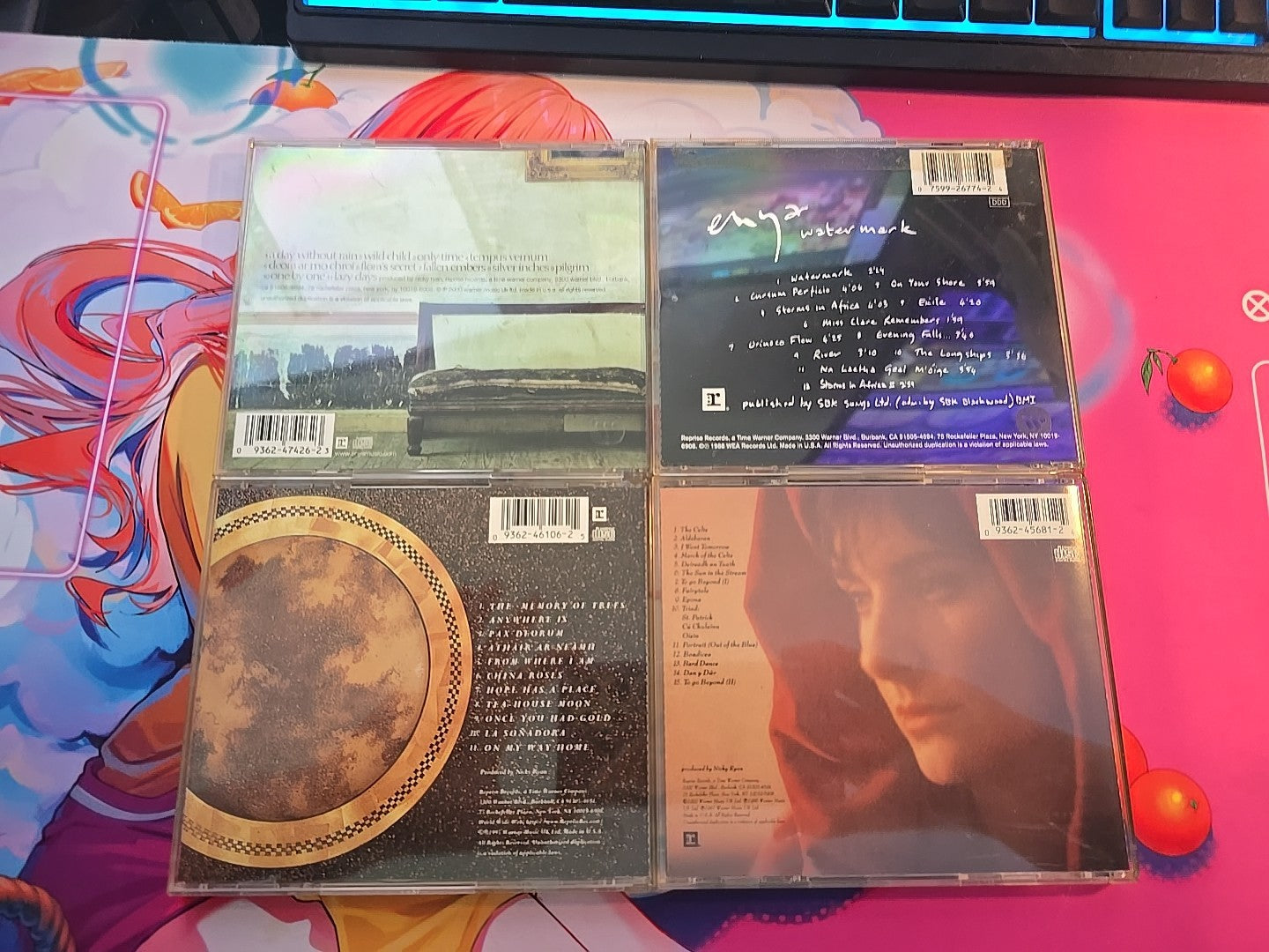 Memory of Trees, A Day Without Rain, The Celts, And Watermark by Enya 4 Disk Set