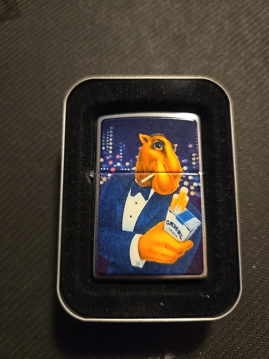 Zippo Cigarette Lighter High Polish Joe Camel in Tux Cigs Skyline 1997