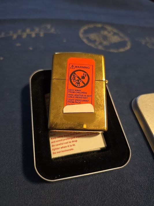 ZIPPO BUILDINGS BRASS LIGHTER 1999
