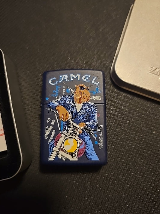 Joe Camel Vintage Zippo 1997 Handlebars Motorcycle (B)