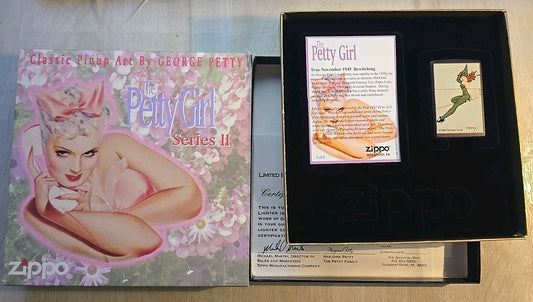 ZIPPO 1999 THE PETTY GIRL SERIES BEWITCHING MATTE LIGHTER