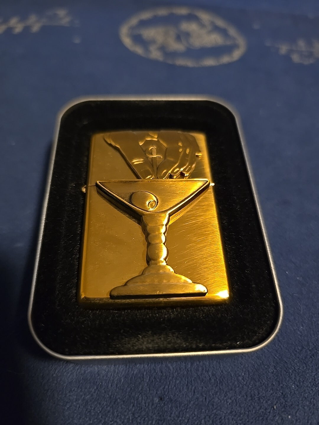 Zippo Brass Surprise Lighter Martini 1999