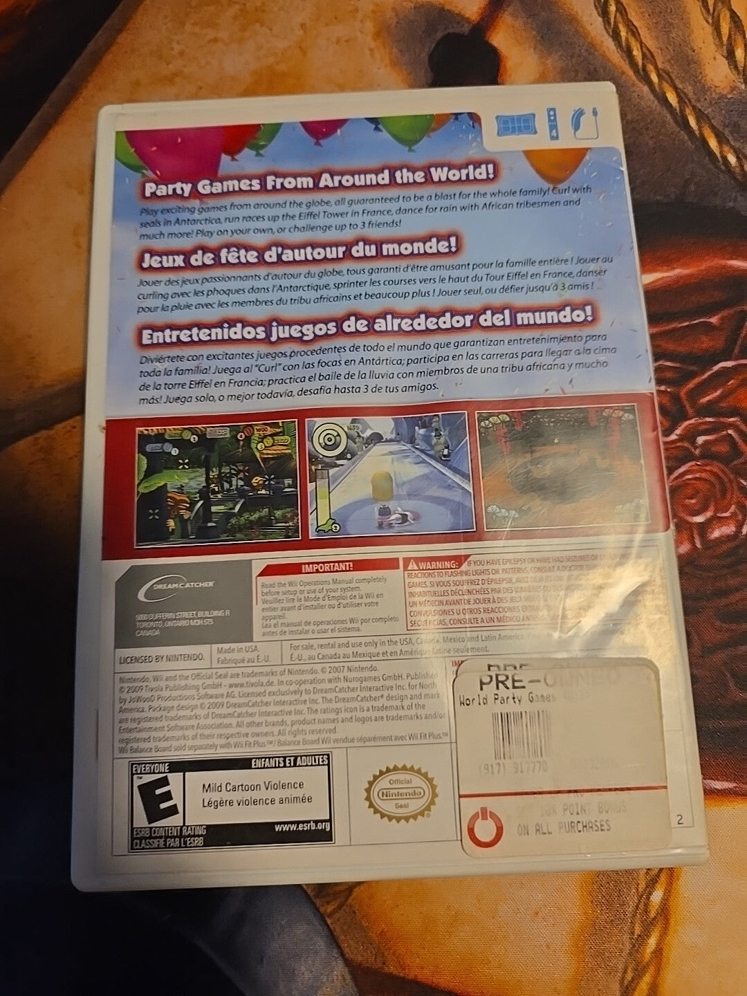 World Party Games Nintendo Wii Tested & Works