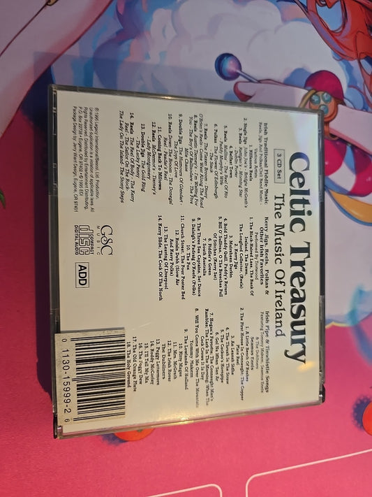 Celtic Treasury: The Music of Ireland 3-CD Set 1995 Compilation Polka Fiddle
