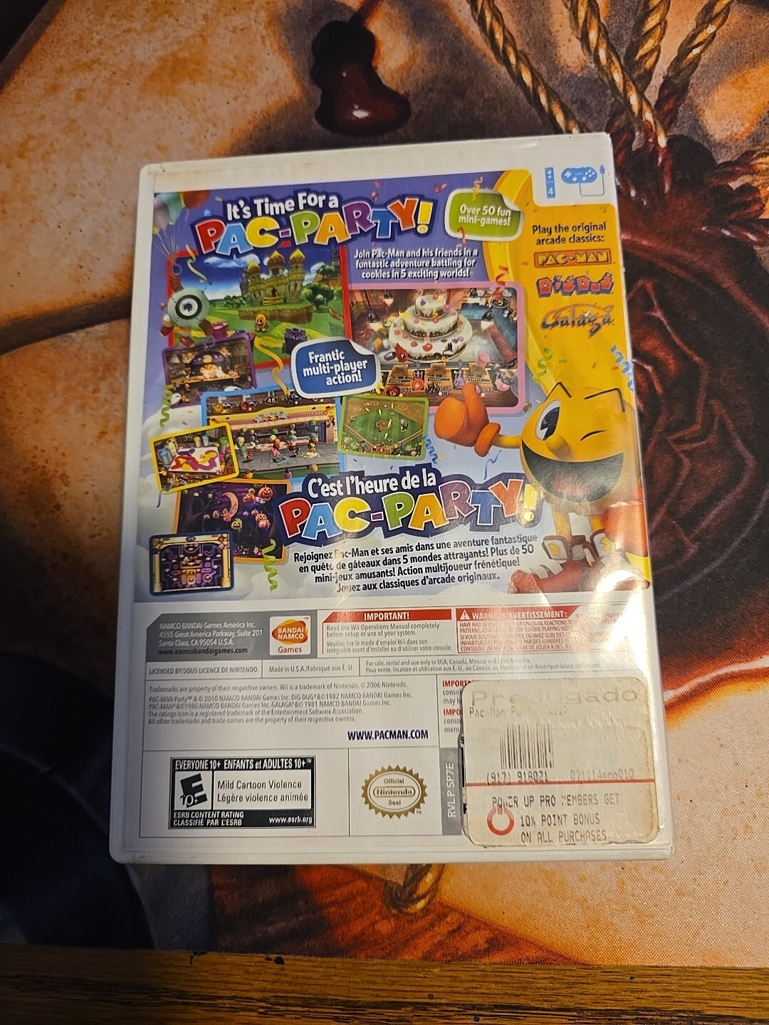 Pac-Man Party Nintendo Wii Tested & Works