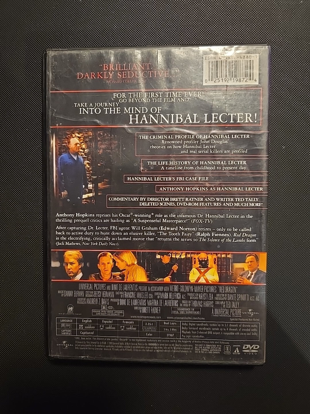 Red Dragon (DVD, 2002)