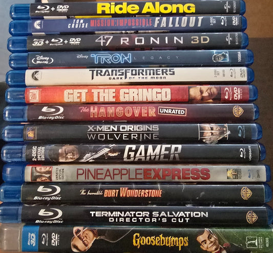 Blu-ray & DVD Movie Lot – Action, Comedy, Sci-Fi, Family – Pick Your Title!