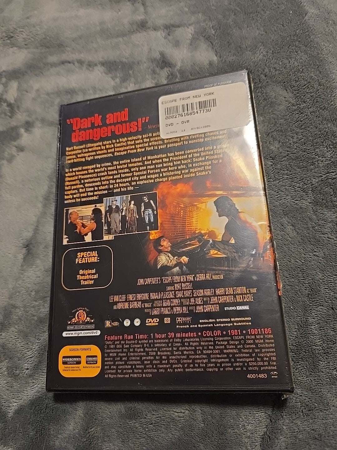 Escape from New York (DVD, 2003, 2-Disc Set, Special Edition)