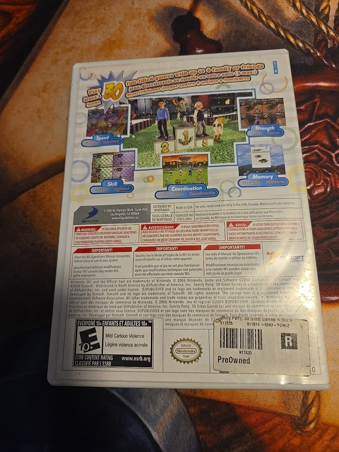 Family Party: 30 Great Games Nintendo Wii Tested & Works