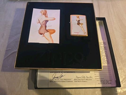ZIPPO LIGHTER - 1996 PETTY GIRL Series "MEMPHIS BELL" 411 Boxed Unfired