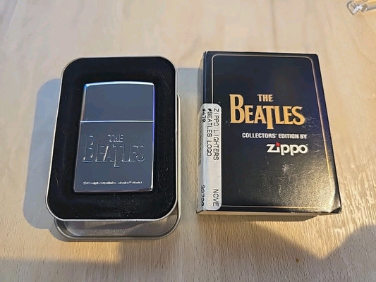 Beatles Logo Zippo Lighter New Original Box