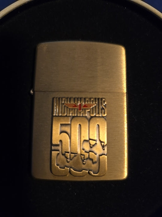 1994 Indianapolis 500 Brickyard 400 Brass Zippo Lighter New Sticker Unstruck