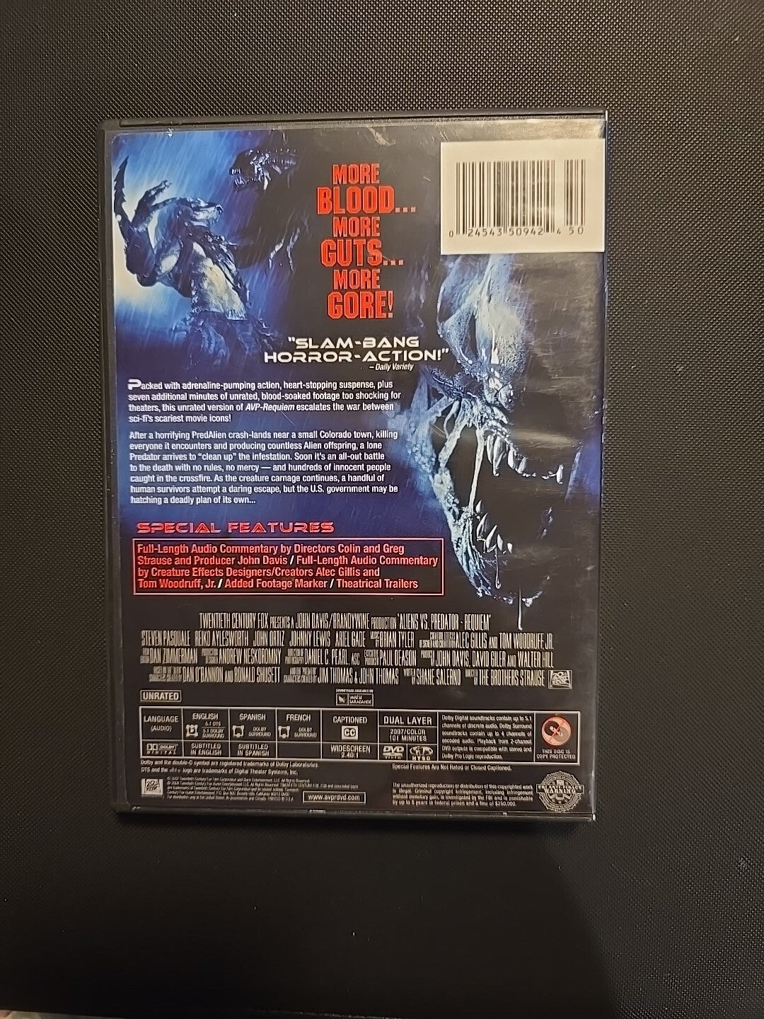 Alien Vs. Predator: Requiem (DVD, 2007)