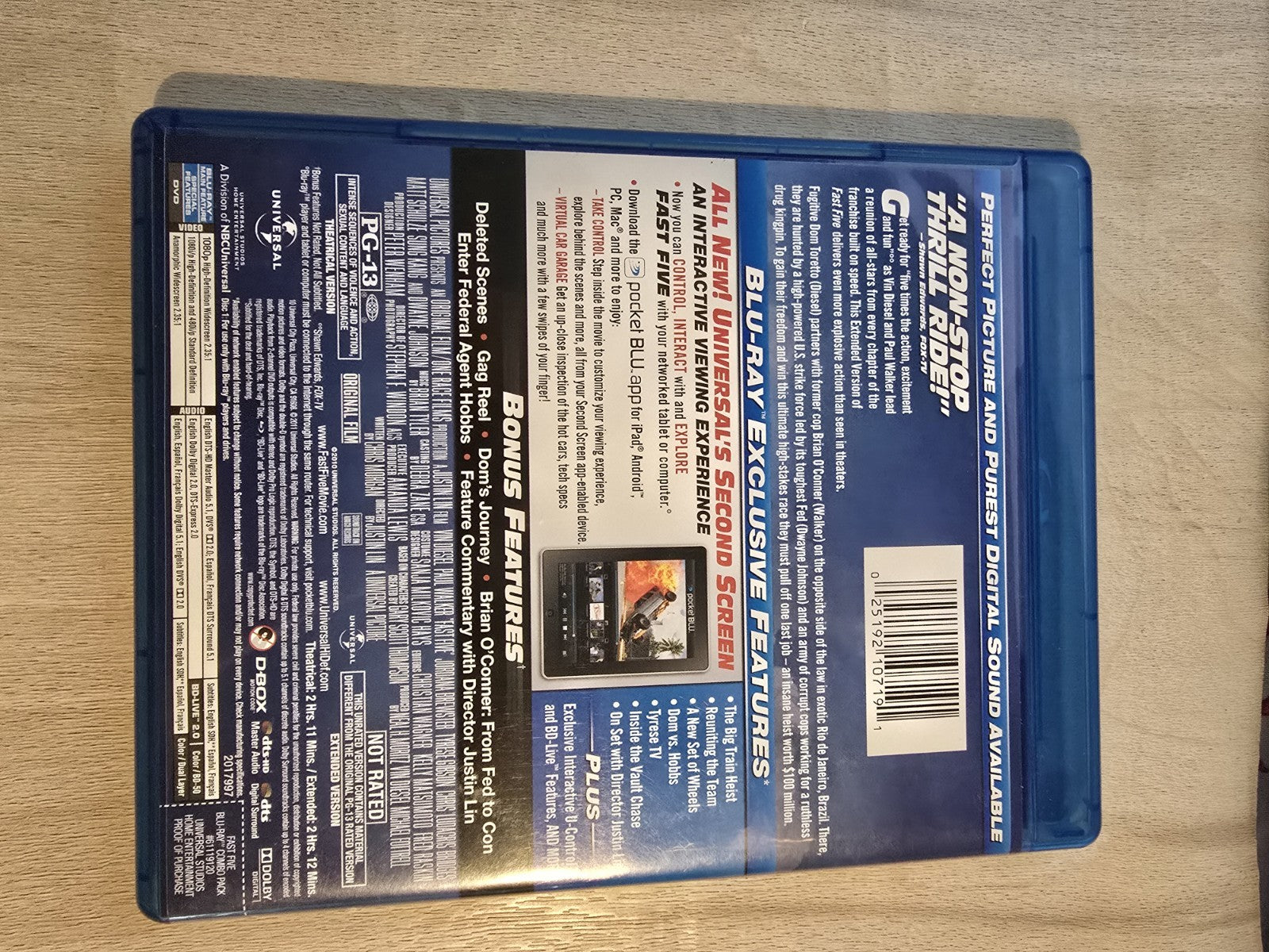Fast Five (Blu-ray, 2011)