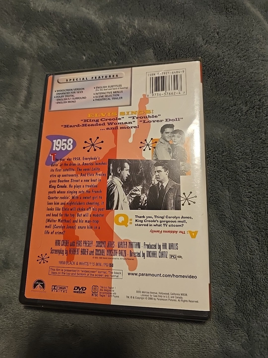 King Creole (DVD, 2000, Sensormatic Anamorphic Widescreen)