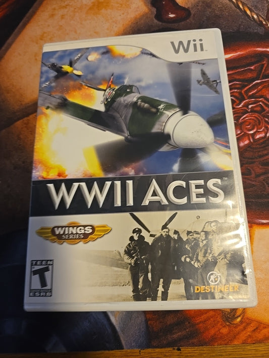 WWII Aces Nintendo Wii Tested & Works