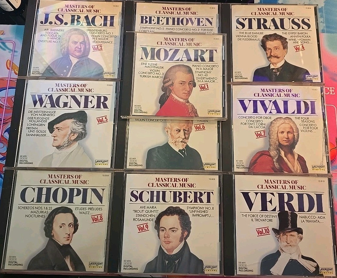 Masters of Classical Music Vol 1 To 10 - 10 Disk Collection
