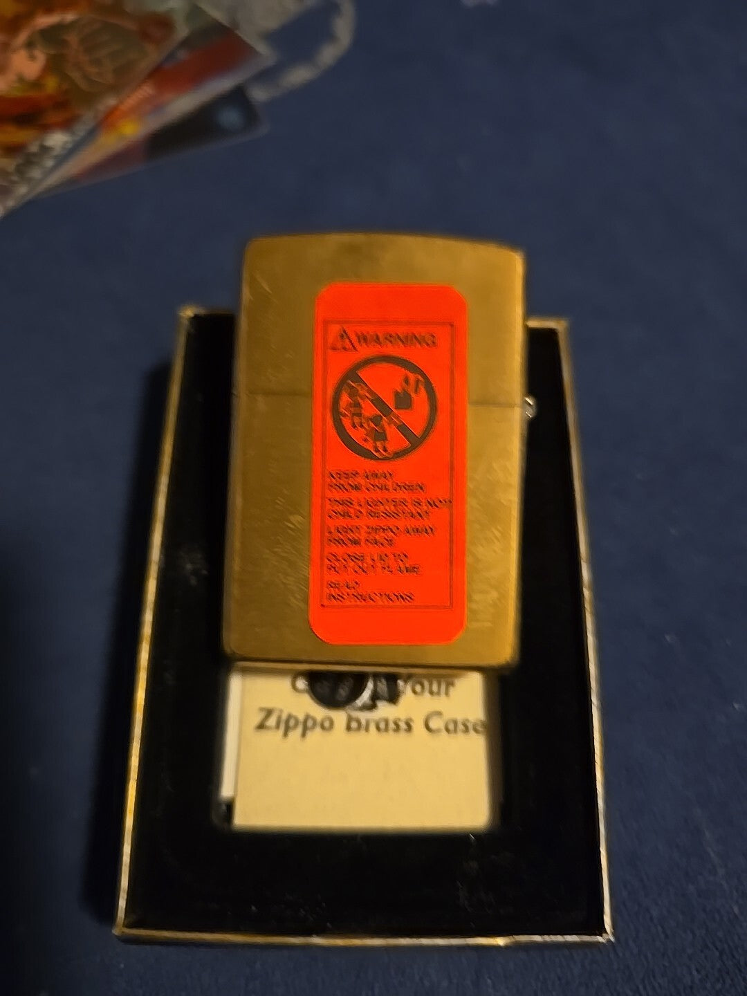 ZIPPO CASE Visitors Center Emblem Brass Lighter  - New, Sealed & Unfired in box