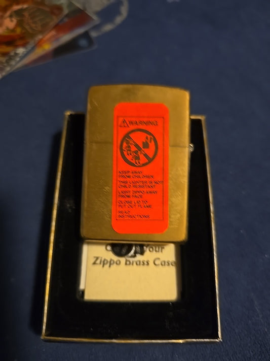 ZIPPO CASE Visitors Center Emblem Brass Lighter  - New, Sealed & Unfired in box