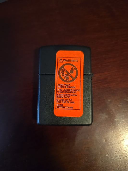 1998 Zippo Matte Black Marlboro Adventure Compass Lighter With Box Never Struck