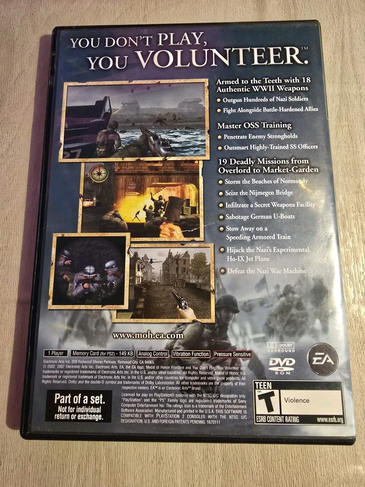 Medal of Honor: Rising Sun & Frontline PS2 Tested & Works