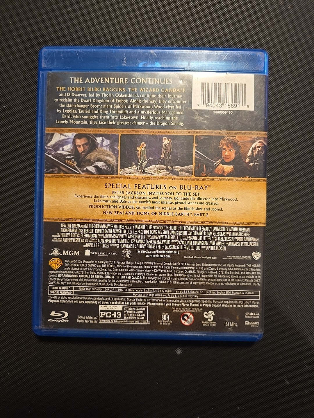 Hobbit, The: The Desolation of Smaug (Blu-Ray)