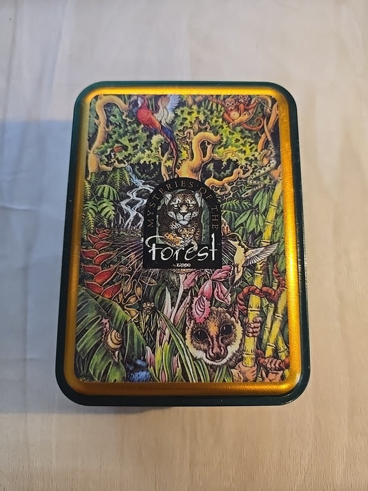 ZIPPO 1995 LIMITED EDITION LIGHTER - "JAGUAR AND CUB AT TURTLE FALLS"
