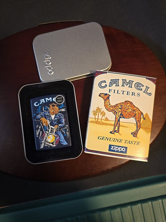 Joe Camel Vintage Zippo 1997 Handlebars Motorcycle Brand New In The Box