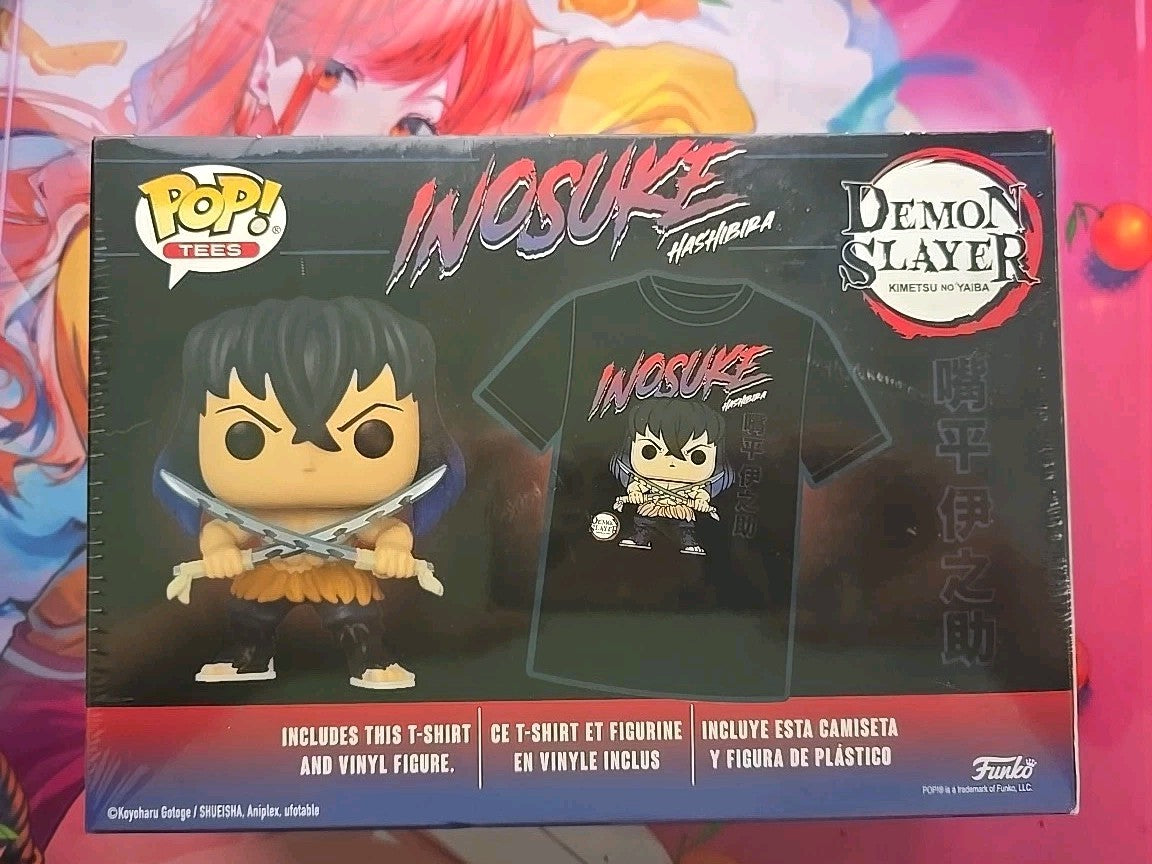 Funko POP! and Tee  Demon Slayer Inosuke Unmasked Size XL T-Shirt