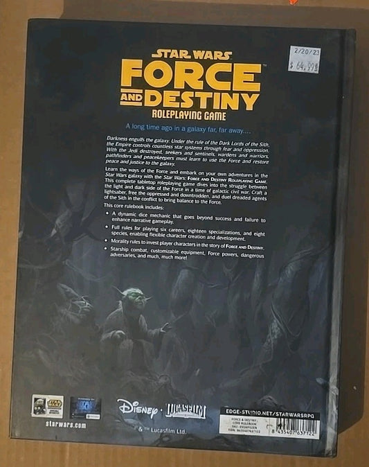 Star Wars: Force & Destiny RPG - Core Rulebook