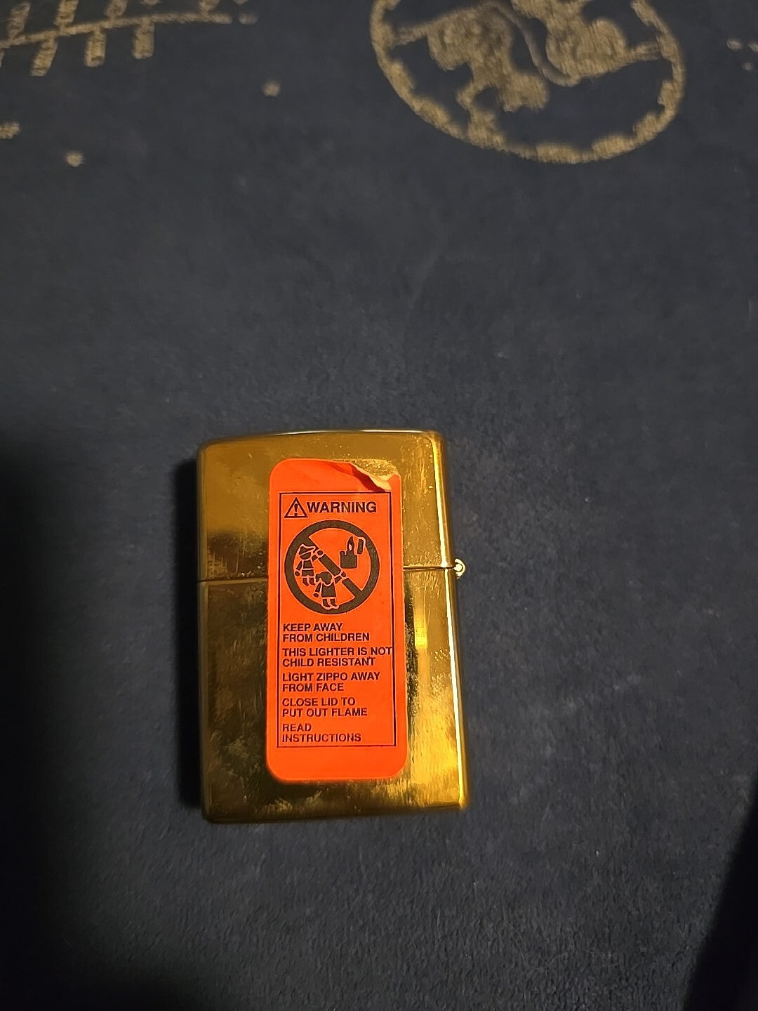 Zippo 2003 Solid Brass Lighter Barrett Smythe Full House