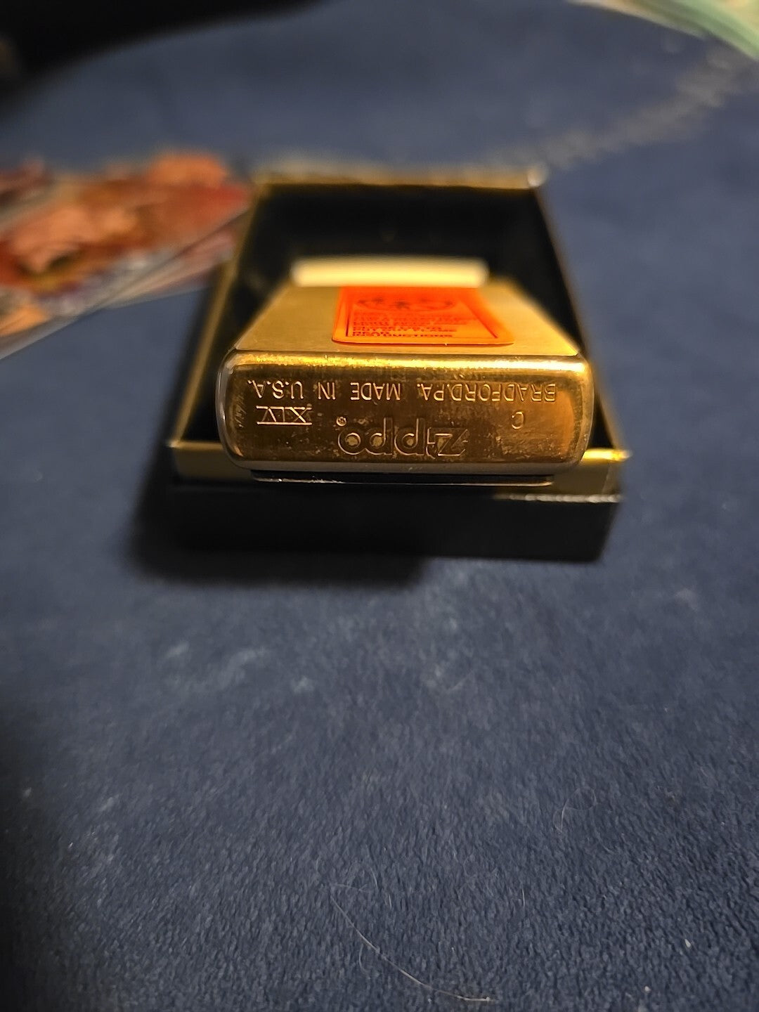 ZIPPO CASE Visitors Center Emblem Brass Lighter  - New, Sealed & Unfired in box
