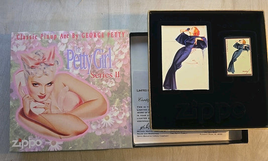 ZIPPO 1999 THE PETTY GIRL SERIES SATIN DOLL MATTE LIGHTER K197