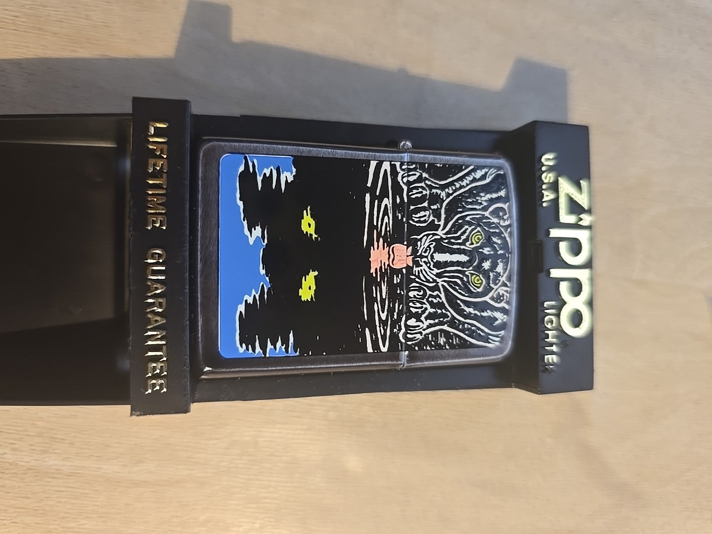 ZIPPO 1993 Barrett Smythe Endangered Animals Black Leopard Lighter Unfired