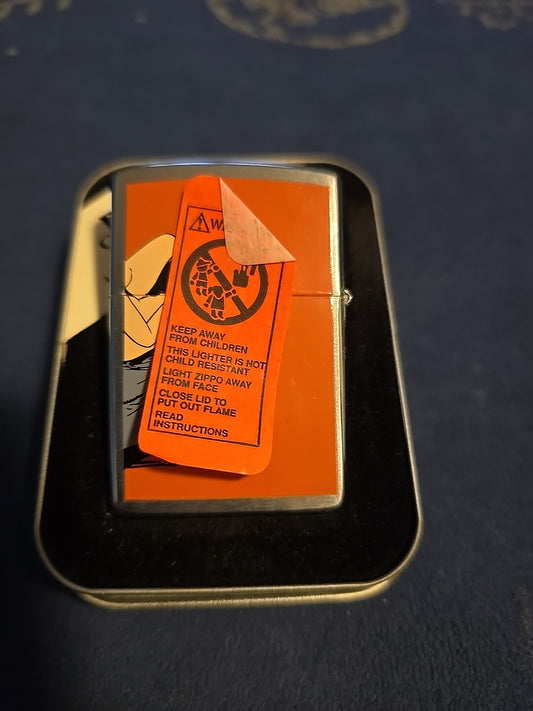 1999 Zippo Limited Edition Playboy "Babe in Chair" Babes Collection In Tin