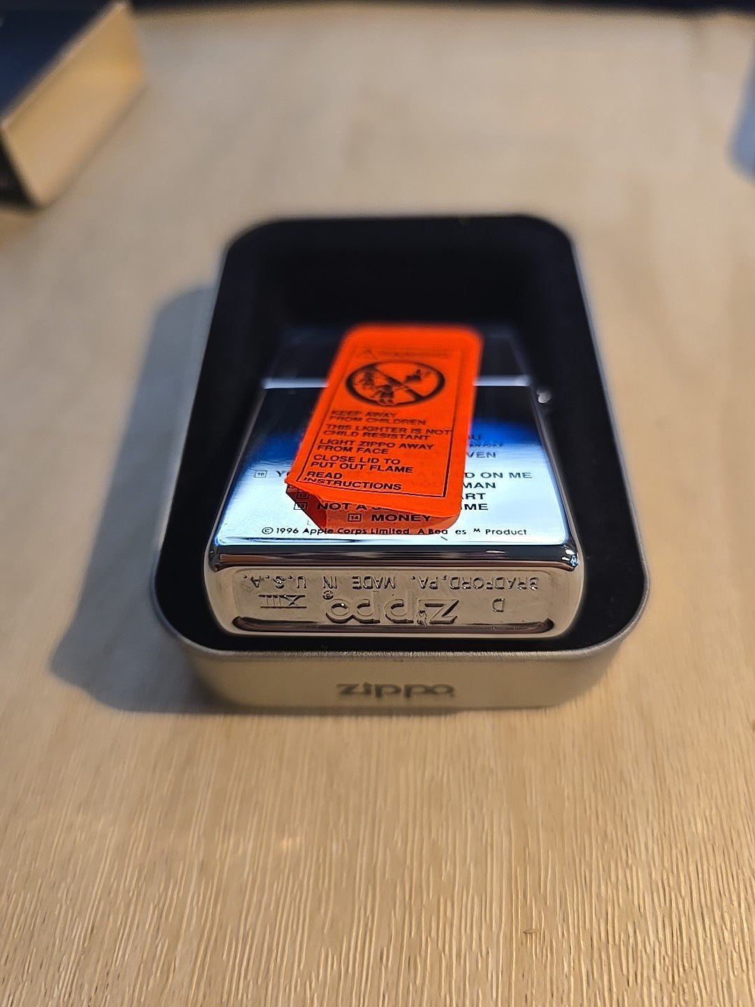 Zippo Lighter  "WITH THE BEATLES"  250BTL 471 Unfired