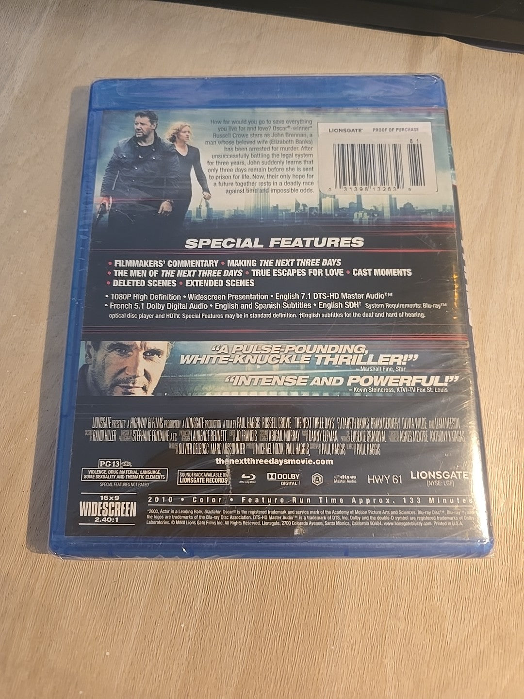 The Next Three Days (Blu-ray, 2010)