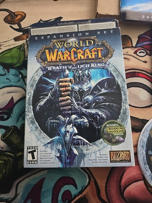 World of Warcraft Wrath of the Lich King Expansion box complete