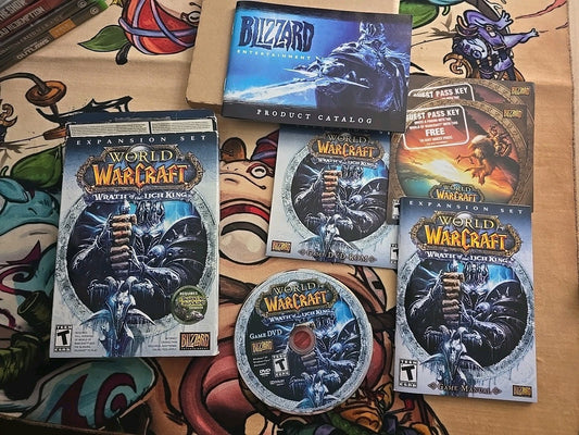 World of Warcraft Wrath of the Lich King Expansion box complete