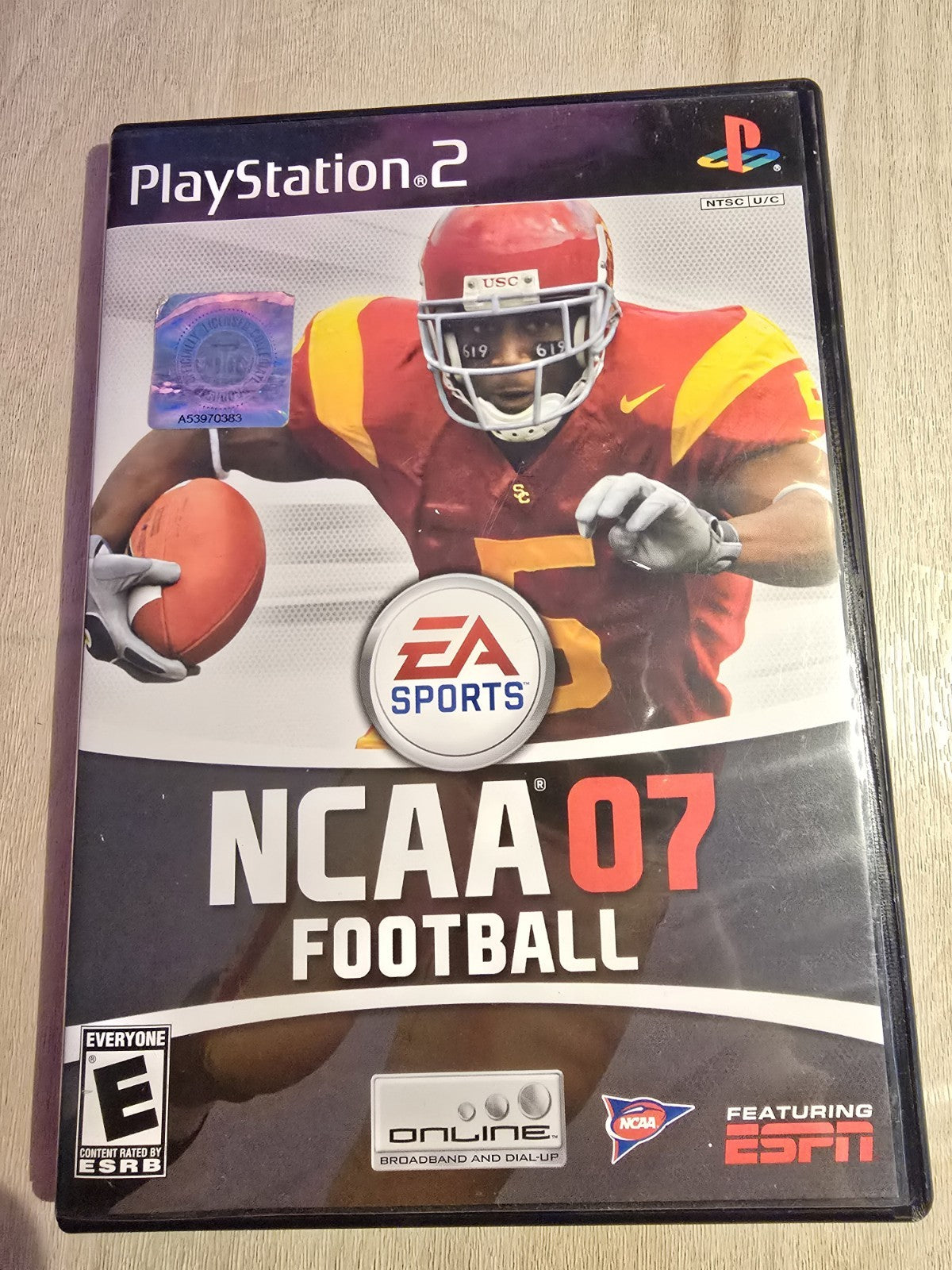 NCAA Football 07 PlayStation 2 Tested & Works