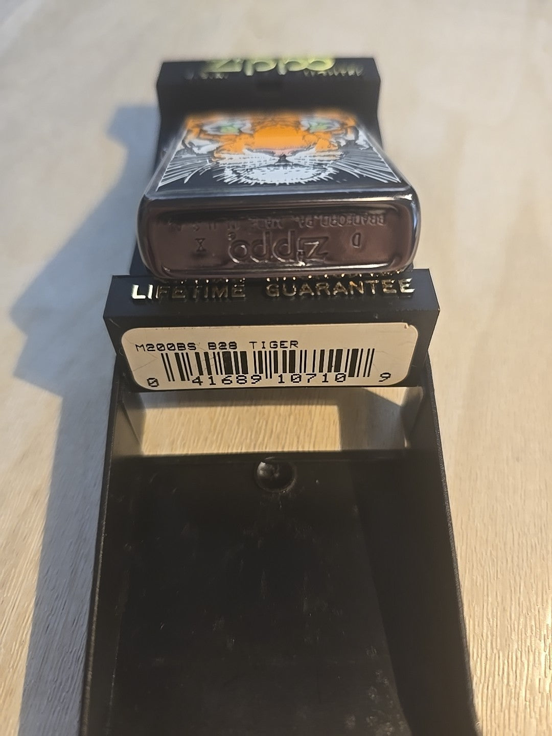 1994 Vintage Zippo Lighter Barrett Smythe TIGER Endangered Animals