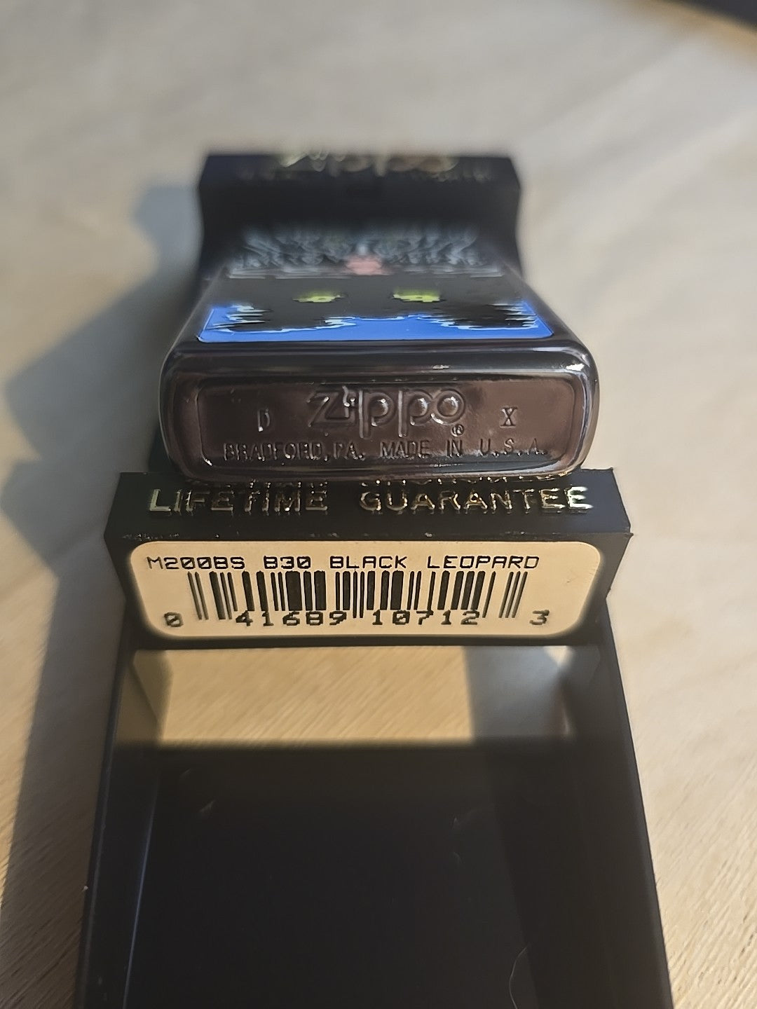 ZIPPO 1993 Barrett Smythe Endangered Animals Black Leopard Lighter Unfired