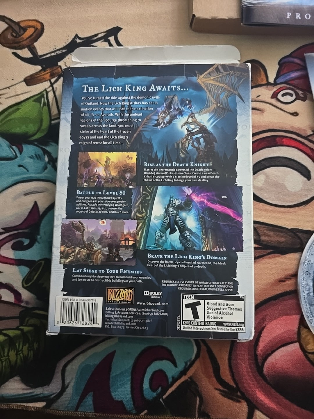 World of Warcraft Wrath of the Lich King Expansion box complete