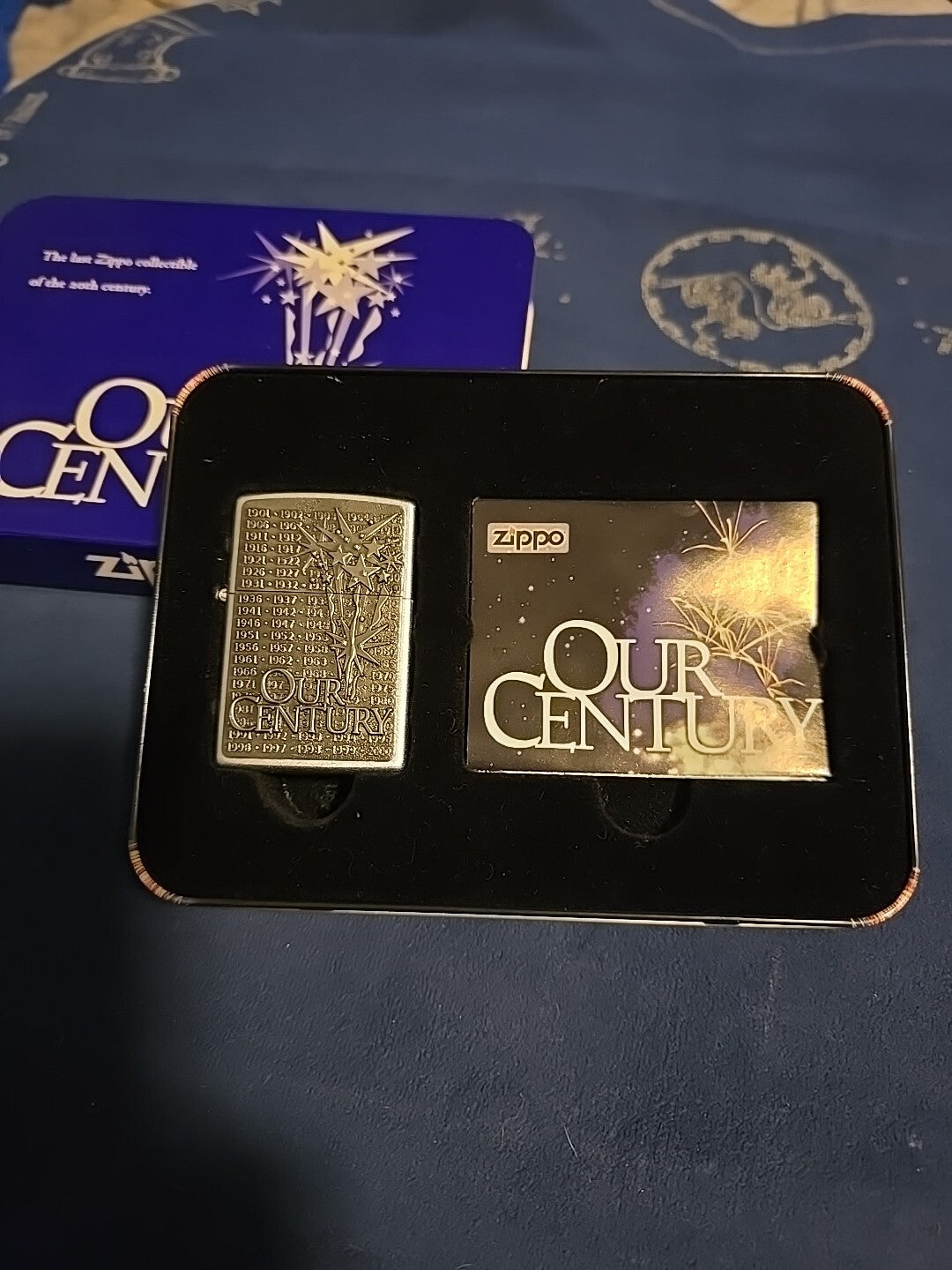 Vintage New Unfired ZIPPO 1999 OUR CENTURY LIGHTER 213F