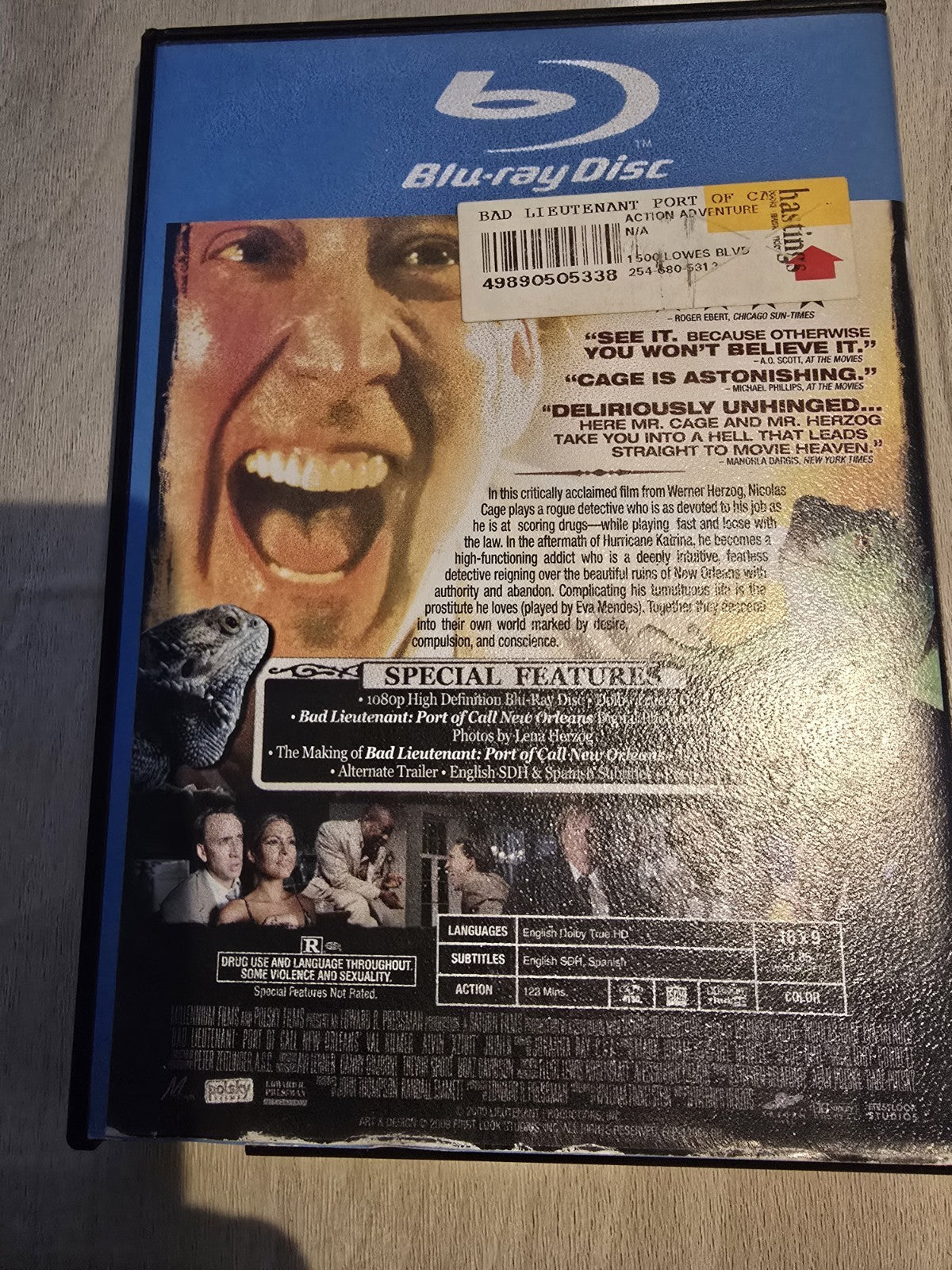 Bad Lieutenant: Port of Call New Orleans (Blu-ray Disc, 2010)