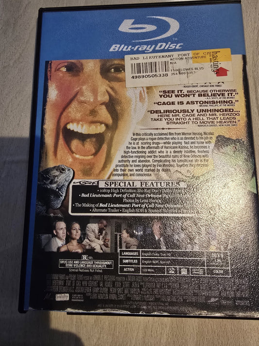 Bad Lieutenant: Port of Call New Orleans (Blu-ray Disc, 2010)