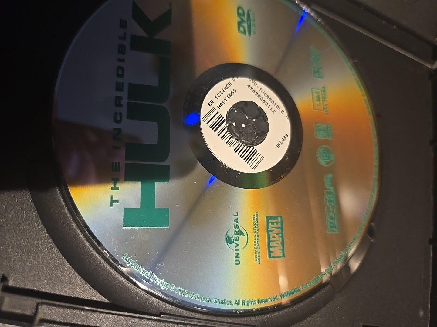 The Incredible Hulk (DVD, 2008)