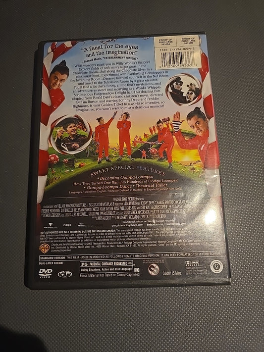 Charlie and the Chocolate Factory (DVD, 2005)