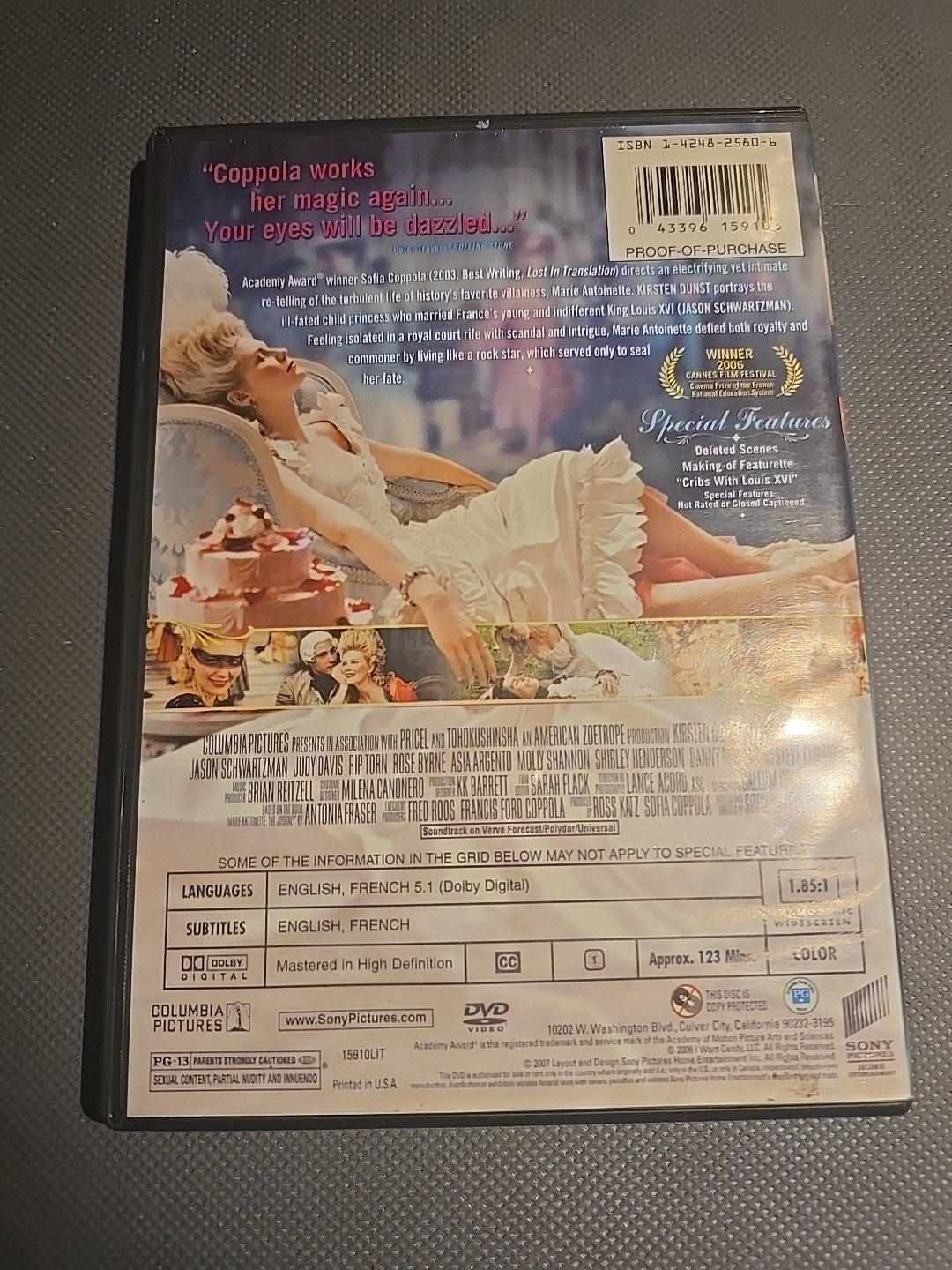 Marie Antoinette (DVD, 2007)