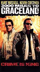 3000 Miles to Graceland (VHS, 2001)